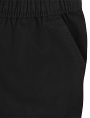 Toddler Girls Twill Pull On Shorts 4-Pack