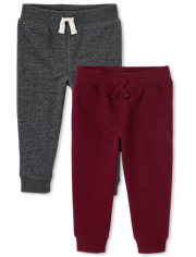 Baby And Toddler Fleece Jogger Pants 2-Pack