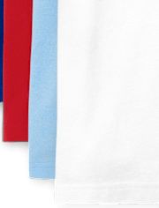Polo de piqué uniforme para niños, paquete de 5