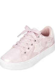 Zapatillas bajas con estrellas y purpurina para niñas