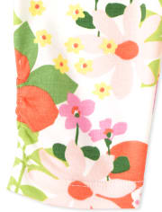 Baby Girls Floral Ruffle Pants 2-Pack