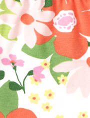 Baby Girls Floral Ruffle Pants 2-Pack