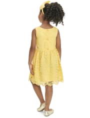 Toddler Girls Lace Fit And Flare Dress