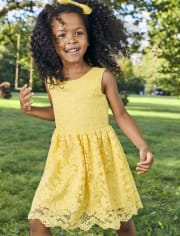 Toddler Girls Lace Fit And Flare Dress
