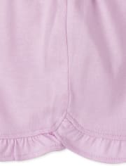 Lot de 4 shorts à volants pour bébé fille