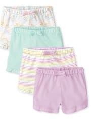 Lot de 4 shorts à volants pour bébé fille