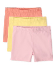 Toddler Girls Cartwheel Shorts 3-Pack