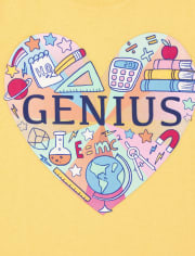 Girls Genius Heart Graphic Tee