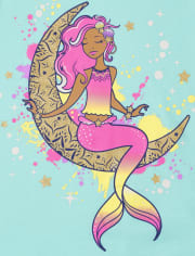 Girls Mermaid Graphic Tee 2-Pack
