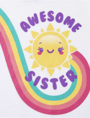 Baby And Toddler Girls Sister Graphic Tee