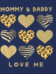 Baby And Toddler Girls Family Graphic Tee