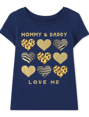 Baby And Toddler Girls Family Graphic Tee