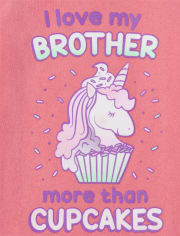 T-shirt graphique Brother pour bébés et petites filles