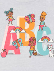 Toddler Girls Educational Graphic Tee 3-Pack