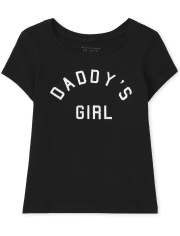 Baby And Toddler Girls Matching Family Daddy's Girl Graphic Tee