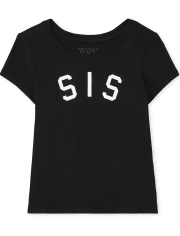Baby And Toddler Girls Matching Family Sis Graphic Tee