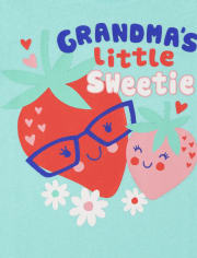 Baby And Toddler Girls Strawberry Graphic Tee