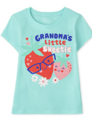 Baby And Toddler Girls Strawberry Graphic Tee