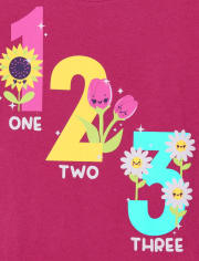 Toddler Girls Education Graphic Tee 3-Pack
