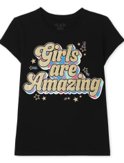 Camiseta con gráfico increíble para niñas