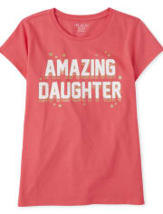Girls Daughter Graphic Tee