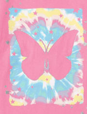 Camiseta con estampado de mariposas para niñas