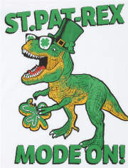 Boys St. Patrick's Day Dino Graphic Tee