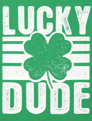Boys St. Patrick's Day Lucky Dude Graphic Tee