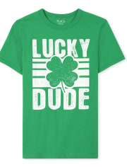 Boys St. Patrick's Day Lucky Dude Graphic Tee
