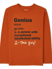 Camiseta gráfica Genius para niños