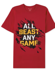 Camiseta con gráfico de bestia para niños