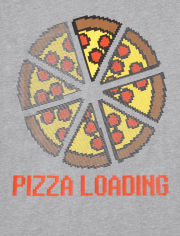 Camiseta gráfica de pizza para niños
