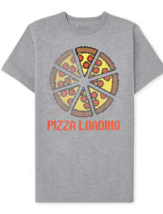 Camiseta gráfica de pizza para niños