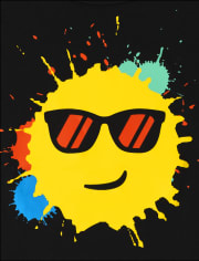 Boys Happy Face Graphic Tee
