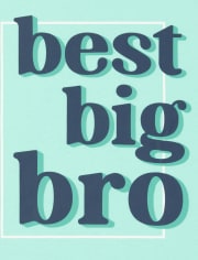 Camiseta gráfica Best Big Bro para bebés y niños pequeños