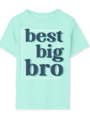 Baby And Toddler Boys Best Big Bro Graphic Tee