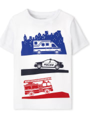 Baby And Toddler Boys Vehicle Graphic Tee