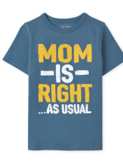 Baby And Toddler Boys Mom Graphic Tee