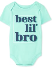 Baby Boys Best Lil' Bro Graphic Bodysuit