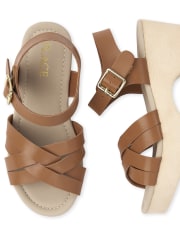 Girls Strappy Clog Sandals
