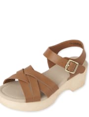 Girls Strappy Clog Sandals