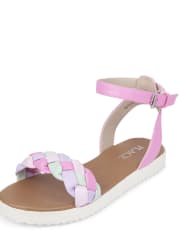 Girls Braided Sandals