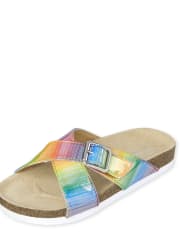 Sandalias de arcoíris para niñas