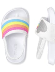 Toddler Girls Glitter Rainbow Slides