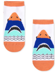 Boys Shark Ankle Socks 6-Pack