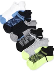 Boys Camo Cushioned Ankle Socks 6-Pack