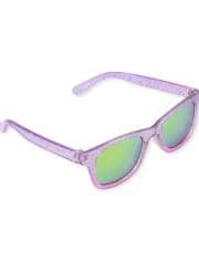 Girls Glitter Ombre Traveler Sunglasses