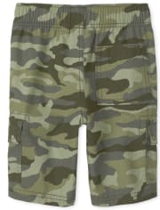 Boys Camo Woven Pull On Cargo Shorts 2-Pack | The Children's Place