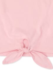 Haut noué sur le devant pour fille