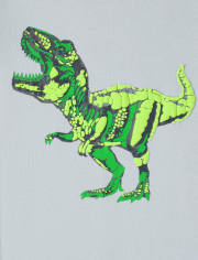 Boys Glow Shark Dino Snug Fit Cotton Pajamas 2-Pack